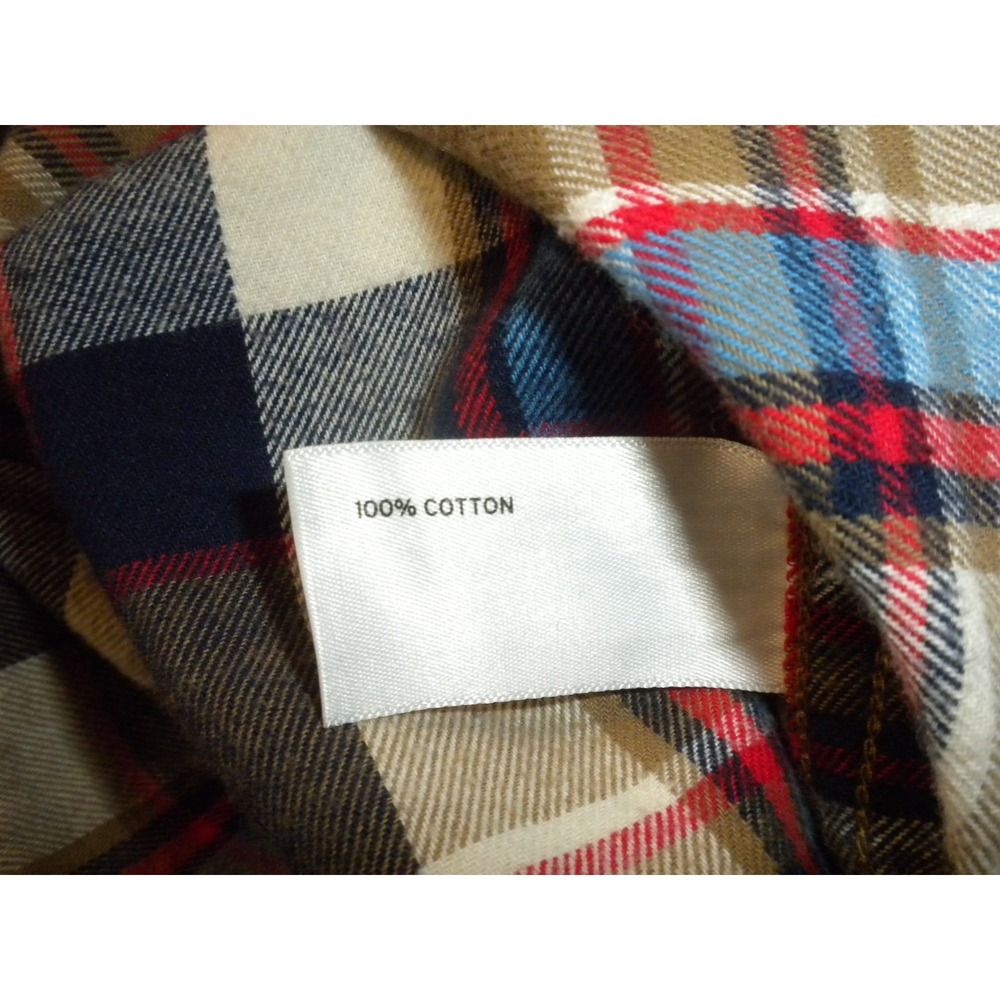 Duluth Shirt Mens XL Brown Blue Plaid Free Swingin Flannel Slim Fit Button 64507 - Picture 6 of 10